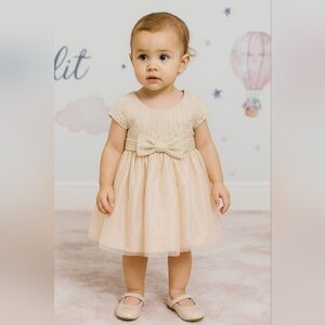Princess Faith 18m Baby Girl Golden Dress